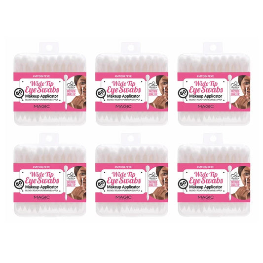 Magic - Wide Tip Eye Swabs - 80 Count Precision Makeup Applicators