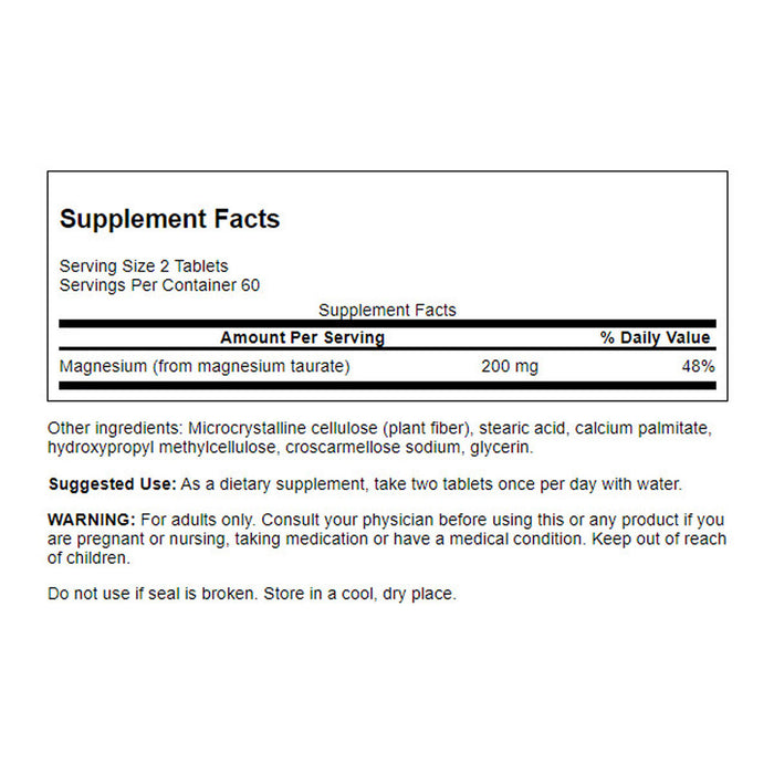 Swanson Magnesium Taurate _2