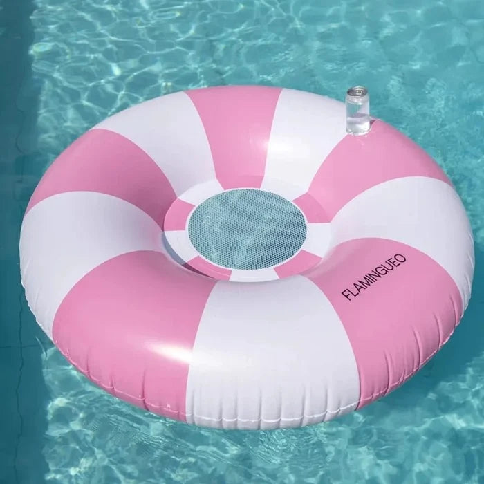 Mambo Inflatable Donut Pool Float with Mesh Seat for Pool & Beach