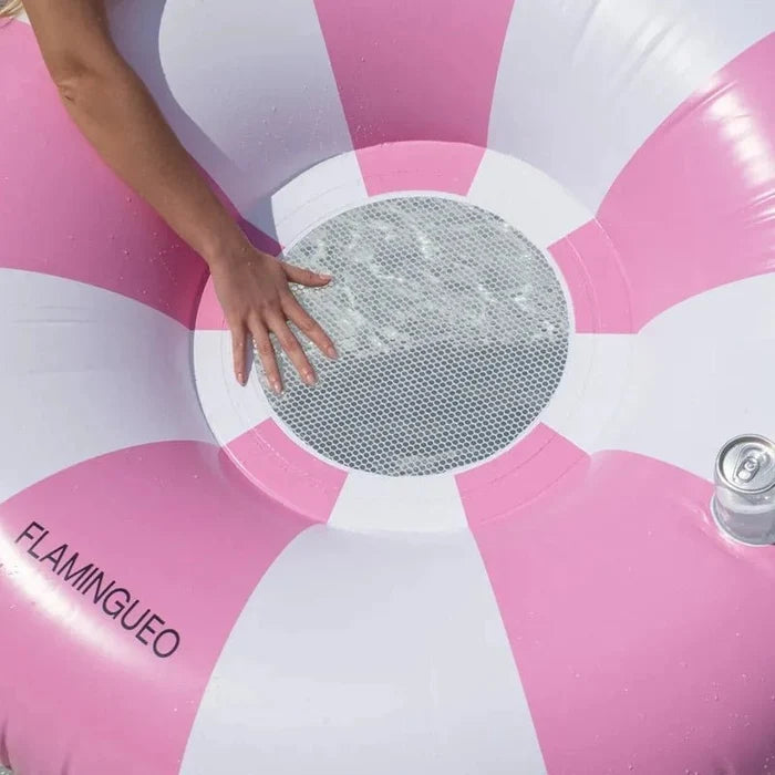 Mambo Inflatable Donut Pool Float with Mesh Seat for Pool & Beach