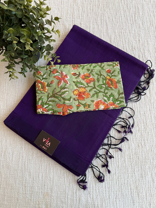 Mangalgiri Cotton Saree with blouse