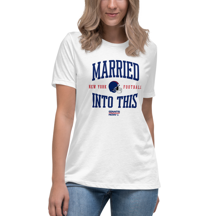 MARRIED INTO THIS | New York Football Women's Relaxed T-Shirt
