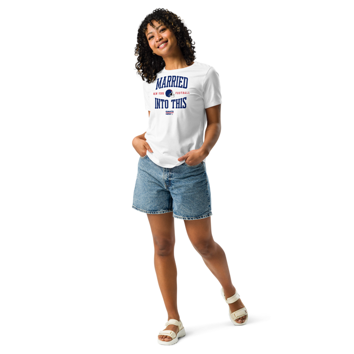 MARRIED INTO THIS | New York Football Women's Relaxed T-Shirt