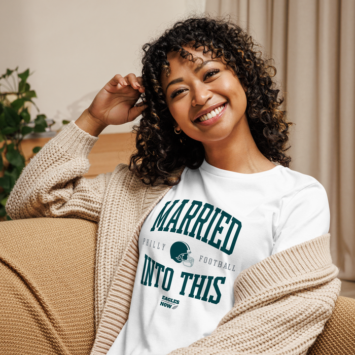 MARRIED INTO THIS | Philadelphia Football Women's Relaxed T-Shirt