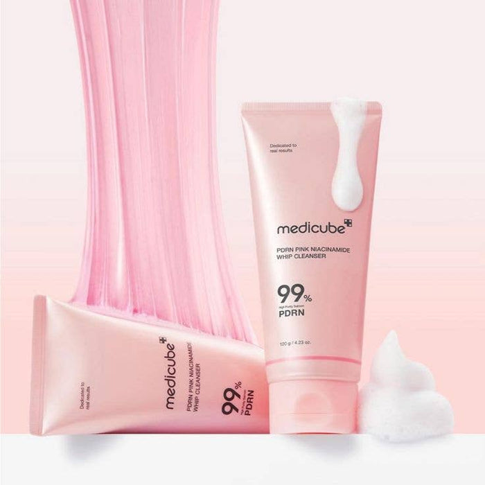 Medicube Cleanser 4.23 oz-PDRN Pink Niacinamide Whip Cleanser