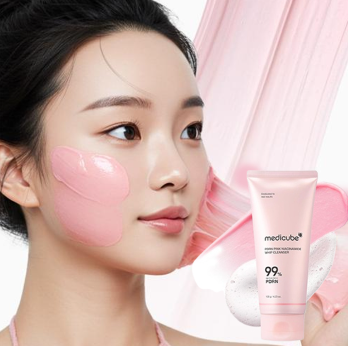 Medicube Cleanser 4.23 oz-PDRN Pink Niacinamide Whip Cleanser