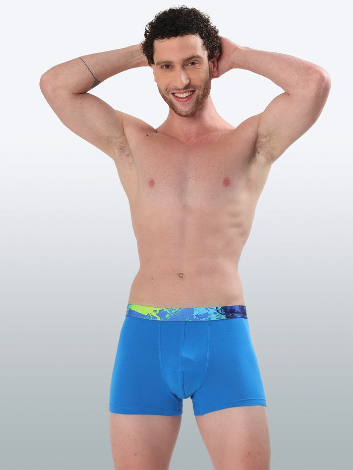 Men's Cotton Abstract Waistband Trunk – Pack of 2