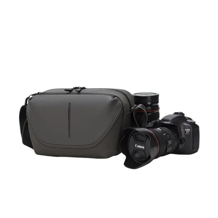 Men's Crossbody Camera Bag for DSLR & Mirrorless Cameras | Portable Shoulder Photography Bag with Lens Storage, Tripod Holder & Accessories Pocket