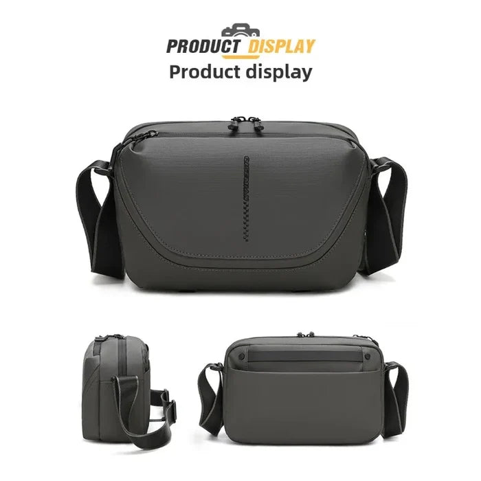 Men's Crossbody Camera Bag for DSLR & Mirrorless Cameras | Portable Shoulder Photography Bag with Lens Storage, Tripod Holder & Accessories Pocket