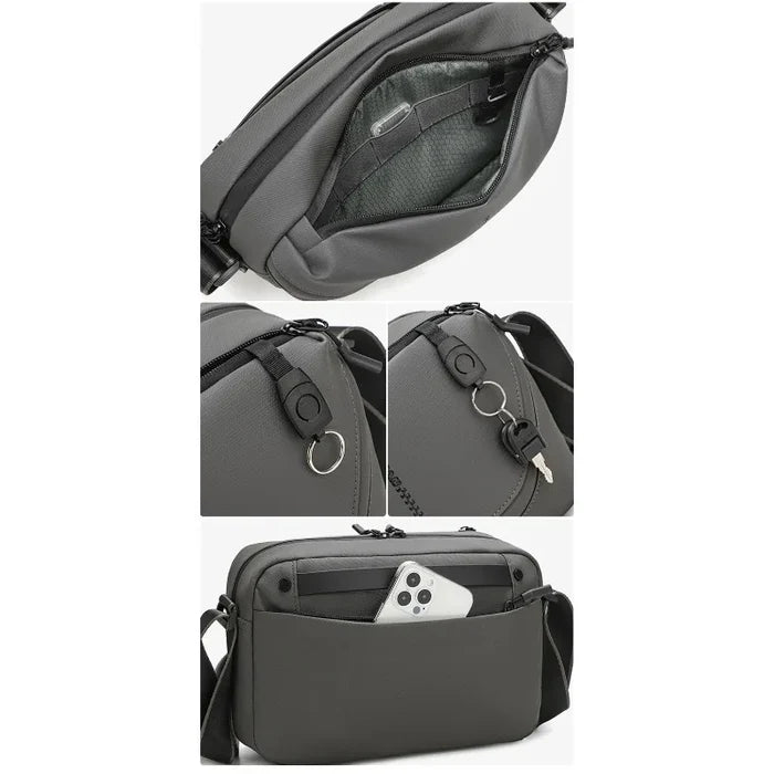 Men's Crossbody Camera Bag for DSLR & Mirrorless Cameras | Portable Shoulder Photography Bag with Lens Storage, Tripod Holder & Accessories Pocket