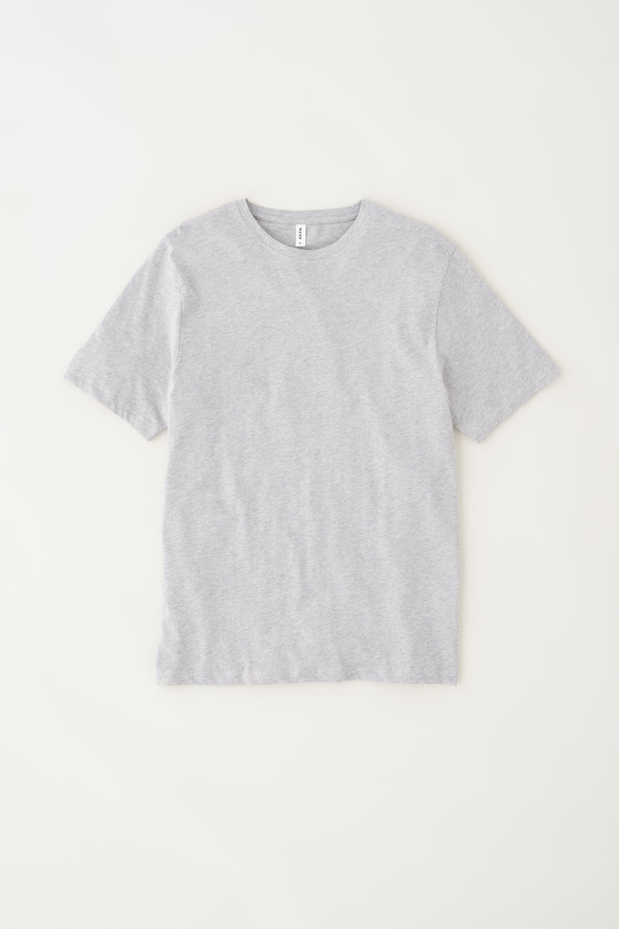 Men's Essential Crew in Heather Grey