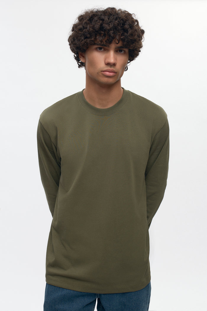 Men's Midweight Longsleeve in Olive