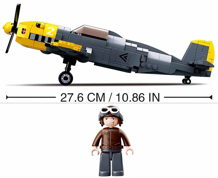 Messerschmitt BF-109 Building Blocks (289 Pieces)