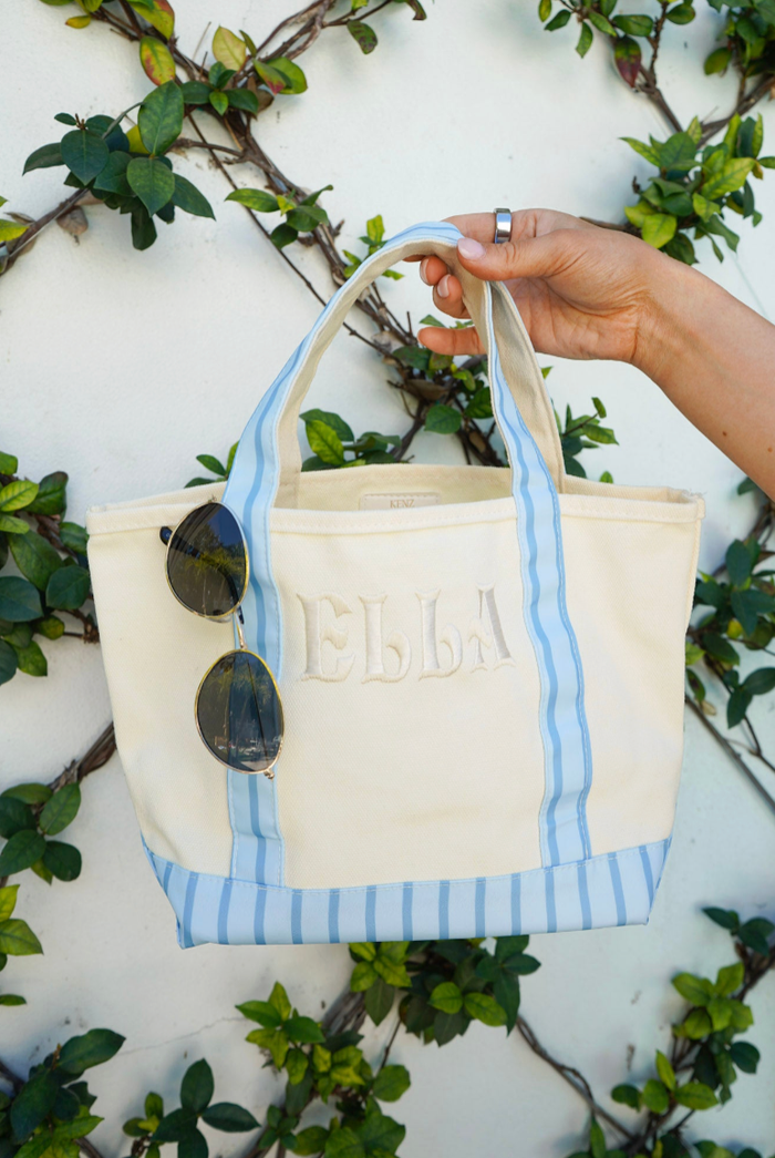 Mini Canvas Tote - Striped