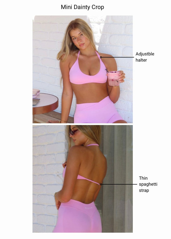Mini Dainty Crop - Blush Pink - Kikiva Collection