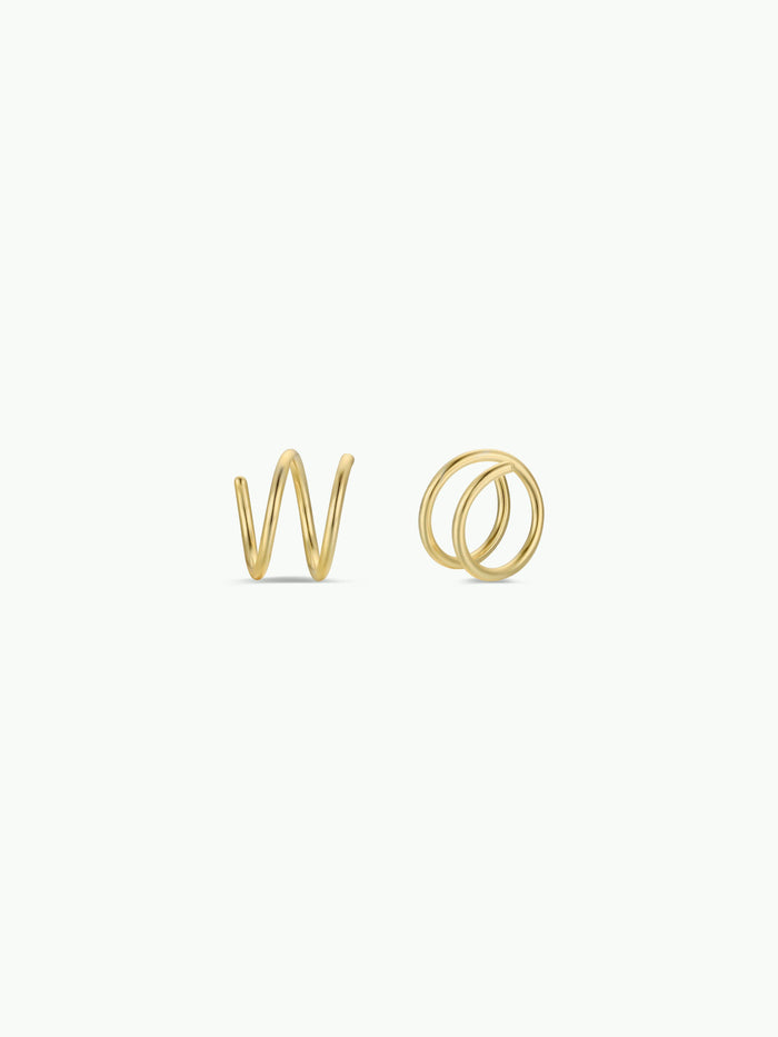 Minimalist - Spiral - Gold Earrings