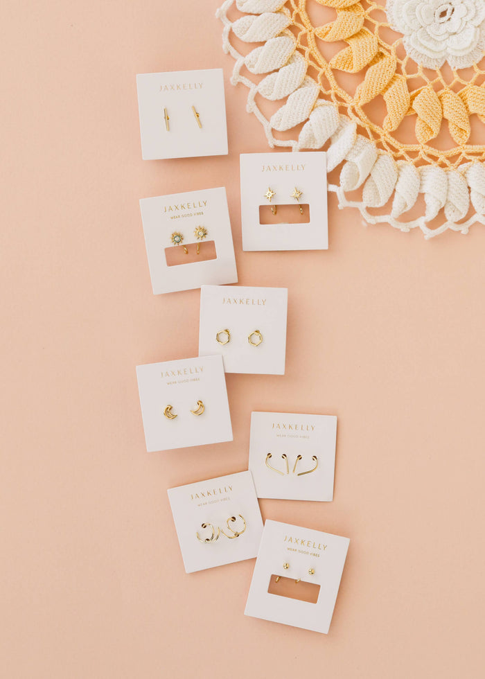 Minimalist - Spiral - Gold Earrings