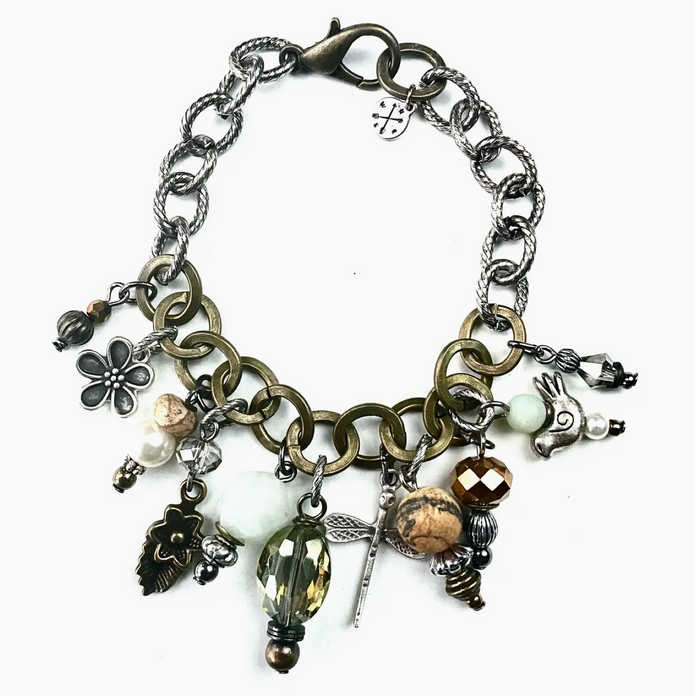 Mixed Chain Bracelet with Trinkets