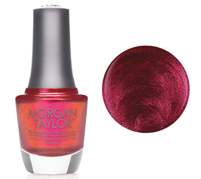 Morgan Taylor Lacquer Nail Polish - Best Dressed - Cranberry Metallic - 15ML