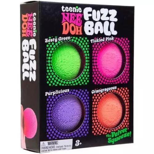 NeeDoh Teenie Fuzzballs: Four Pack