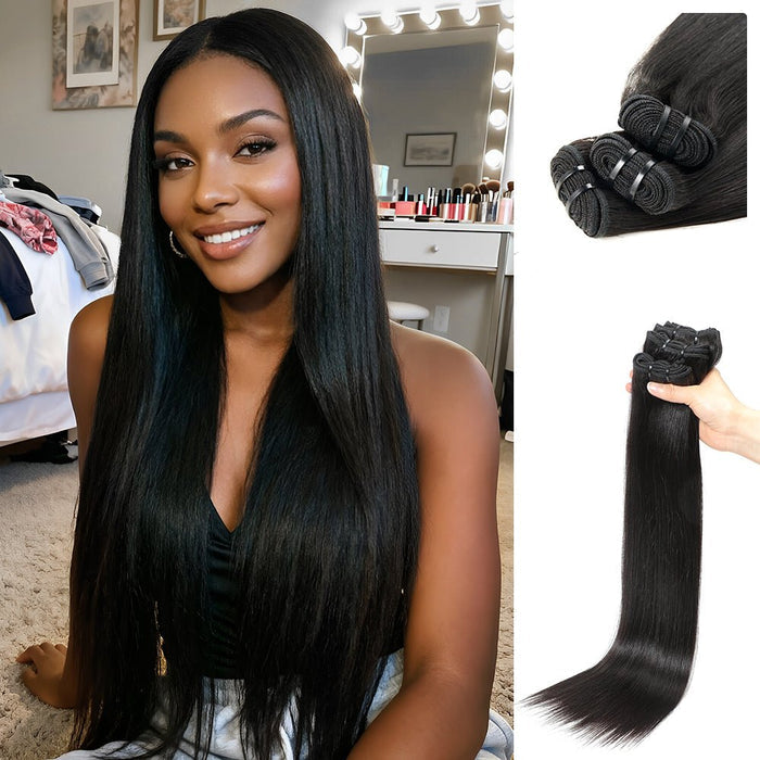 NEWMISS 15A Grade Burmese Straight Hair 3 Bundles Value Pack - Raw Virgin Human Hair Bundles - newmiss hair