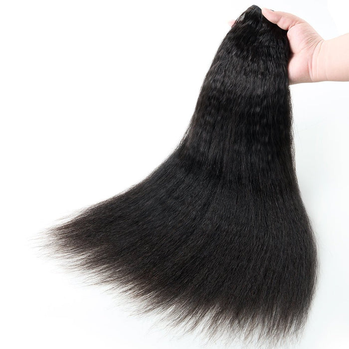 NEWMISS 15A Grade Raw Virgin Burmese Kinky Straight Human Hair 3 Bundles Deal - newmiss hair