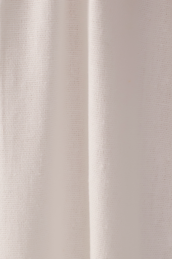 Embroidered Bust Linen Cropped Dress_7
