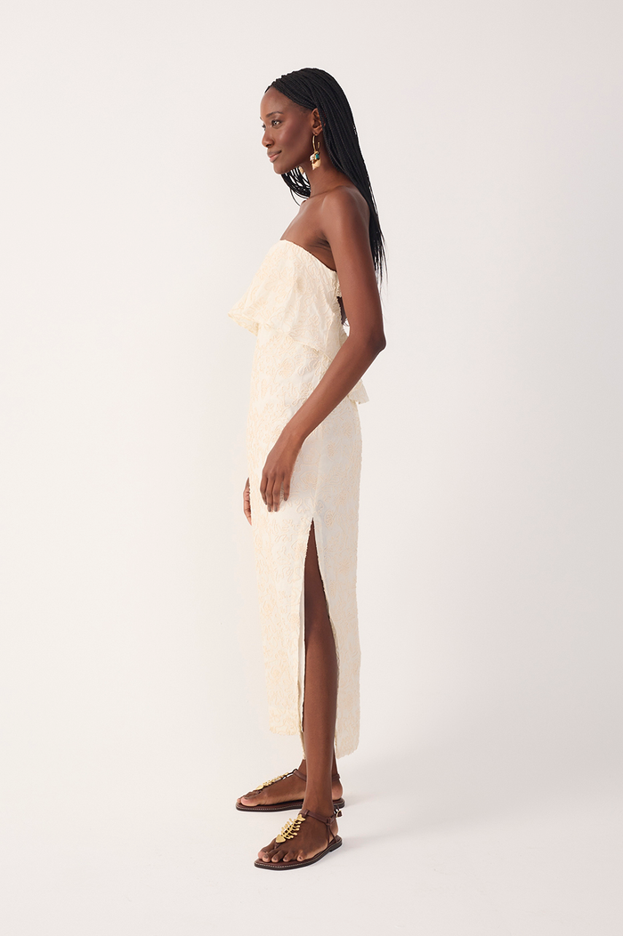 Off-White Embroidered Layered Maxi Dress_3