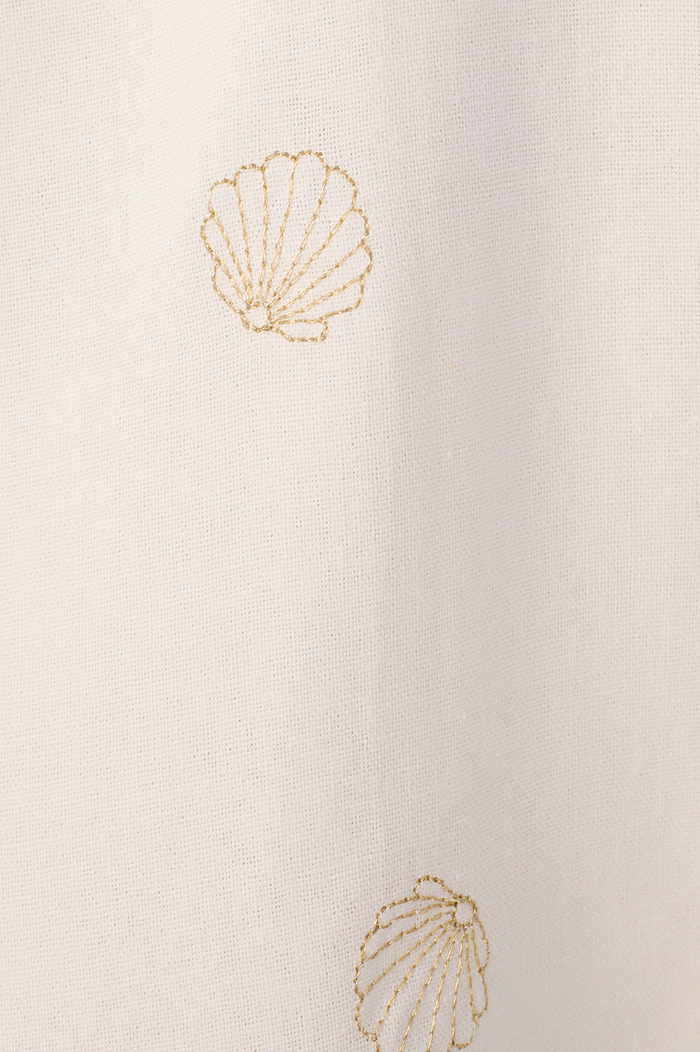 Off-White Shell Embroidered Mini Dress_7
