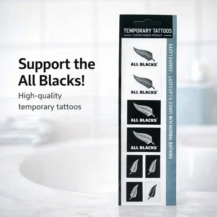 Olive Temporary Tattoo Strips All Blacks Facebook Ad