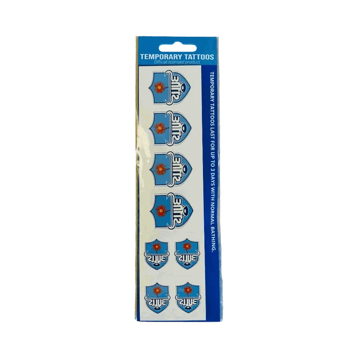 Bulls official licensed olive temporary tattoo strips with team logo designs