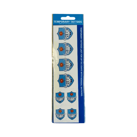 Bulls official licensed olive temporary tattoo strips with team logo designs