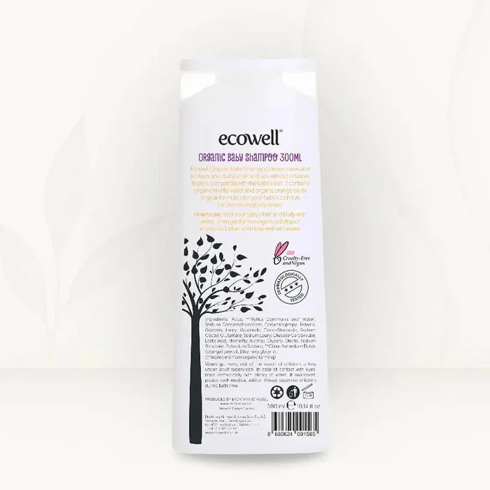 Organic Baby Shampoo with Tear-Free Gentle Formula (300ml)