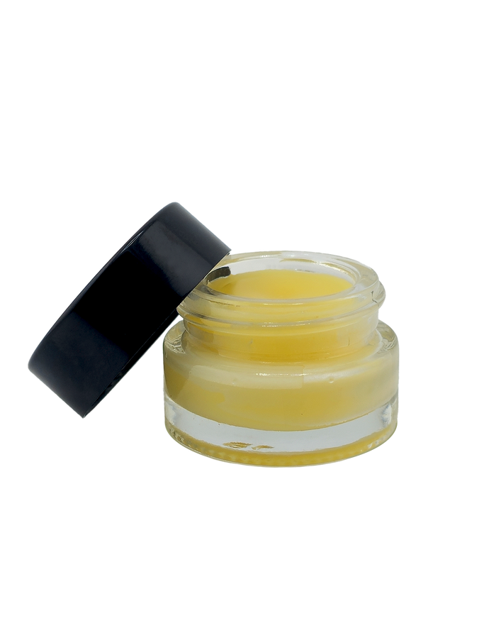 Organic Calendula Rose Fragrance Free Lip Balm | Natural Unscented Lip Balm with Rose & Calendula | 5mL Glass Jar