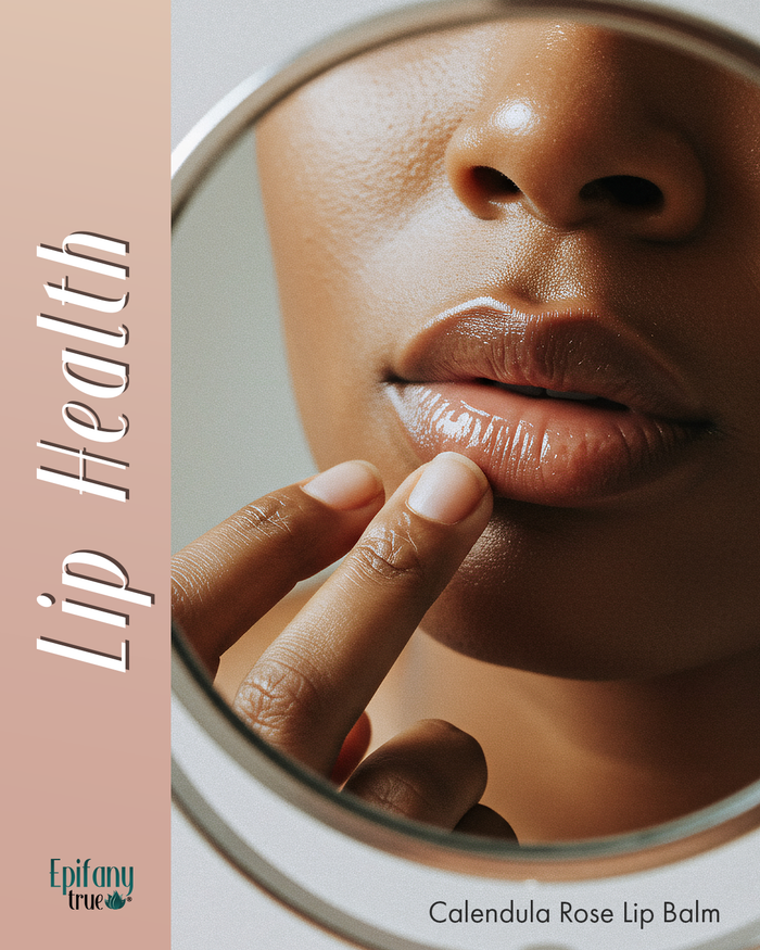 Organic Calendula Rose Lip Balm | Natural Tinted Lip Balm with Rose Otto & Hibiscus