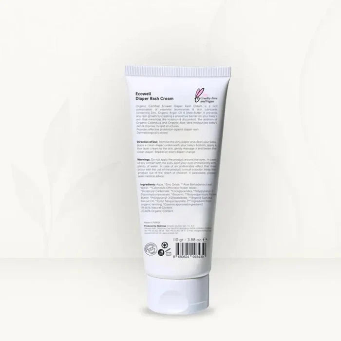 Organic Diaper Rash Cream – Gentle Baby Skin Care (110g)