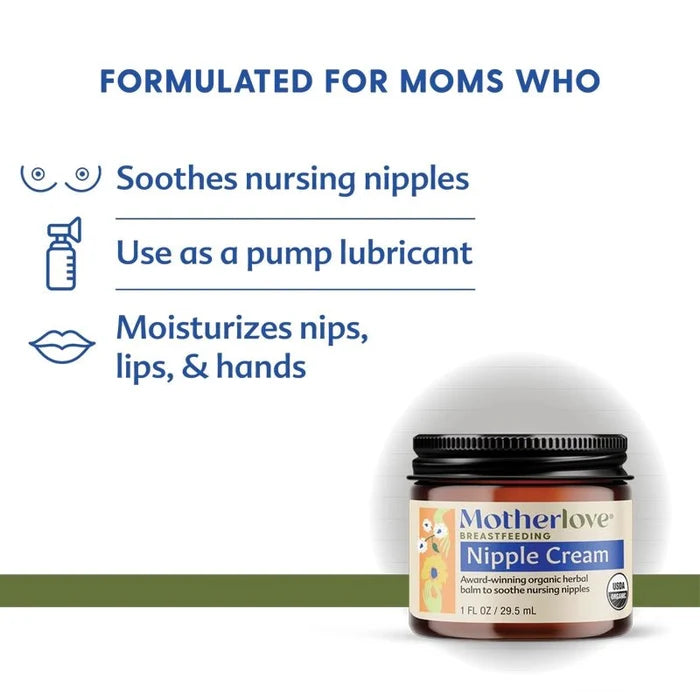 Organic Nipple Cream for Breastfeeding – 29.5 ml