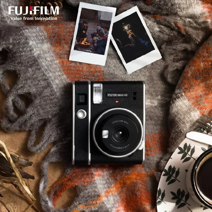 Original Fujifilm Instax Mini 40 Films Camera Hot Sale New Instant Photo Black Colour Fuji Photo Paper+Gift Package