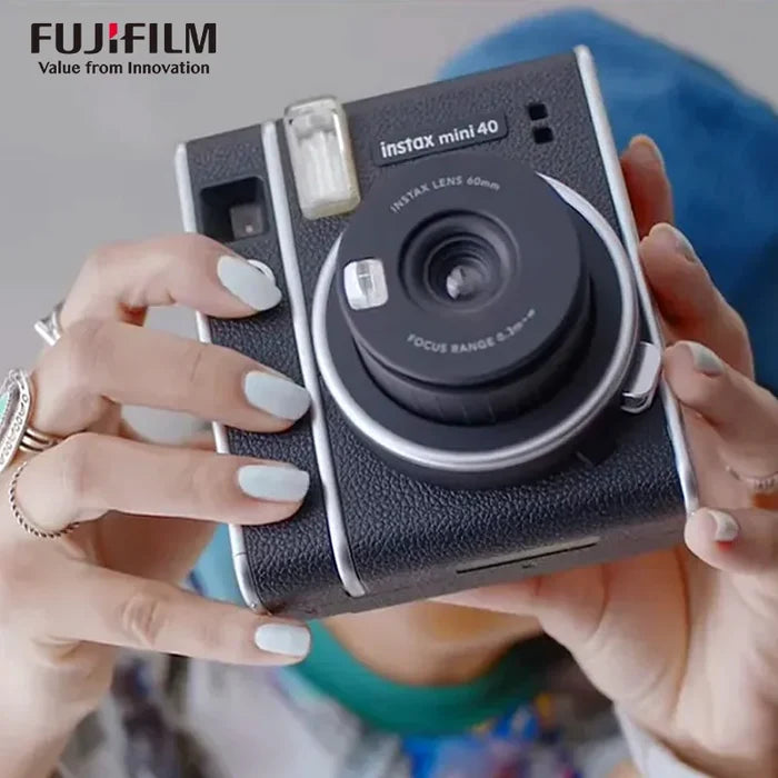 Original Fujifilm Instax Mini 40 Films Camera Hot Sale New Instant Photo Black Colour Fuji Photo Paper+Gift Package