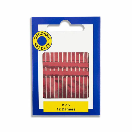 OSBORNE Assorted K-15 Darners Hand Needles, 12/pack