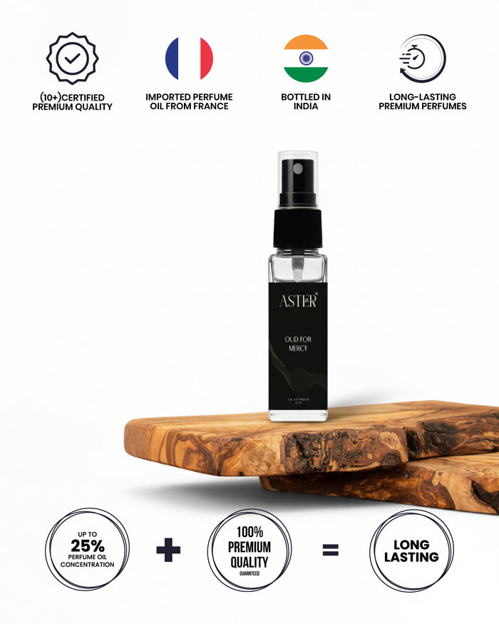 Oud For Mercy EDP 8ml fragrance bottle