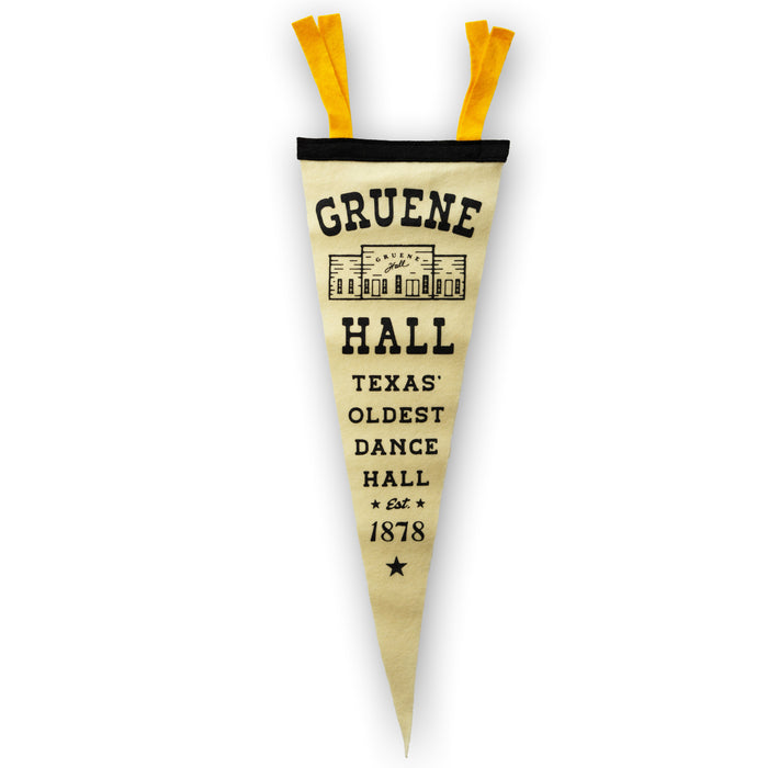 Oxford Pennant x Gruene Hall Texas' Oldest Dance Hall Small Pennant