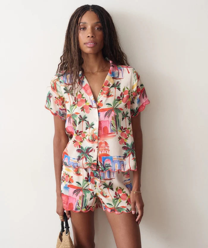 Paloma Resort Short Palmas Print