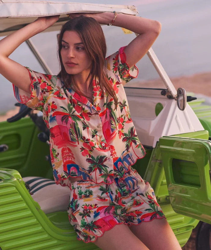 Paloma Resort Short Palmas Print