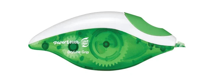 Paper Mate Liquid Paper DryLine Grip Correction Tape, Pack of 3