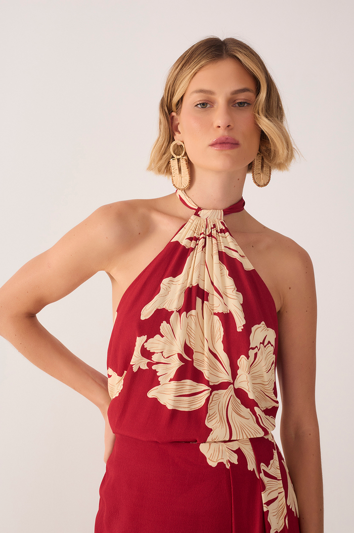 Petala Vermelha Print Blouse