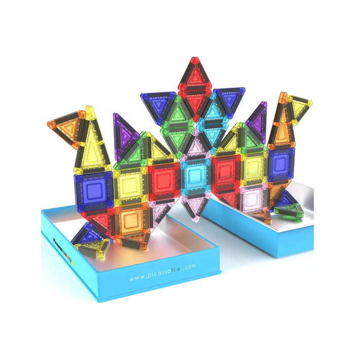 Picasso - Nano Magnetic Building Tiles Construction Travel Set 50 Pce