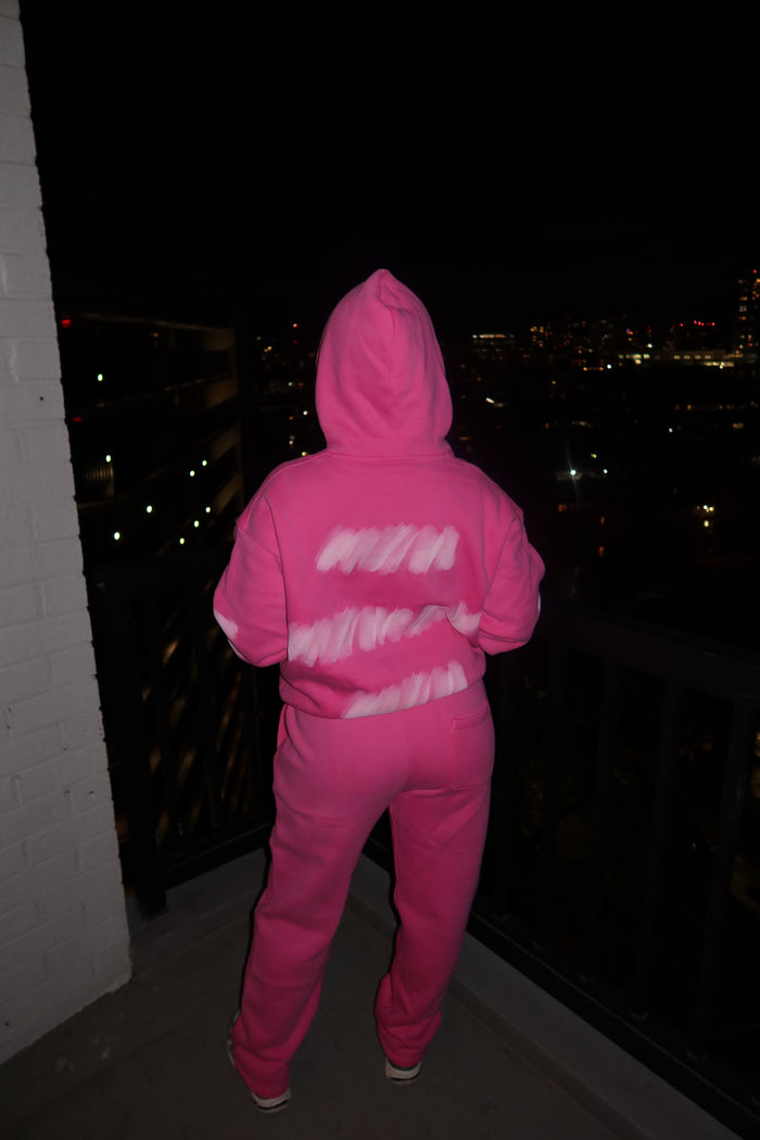 PINK TEMP SWEATPANTS