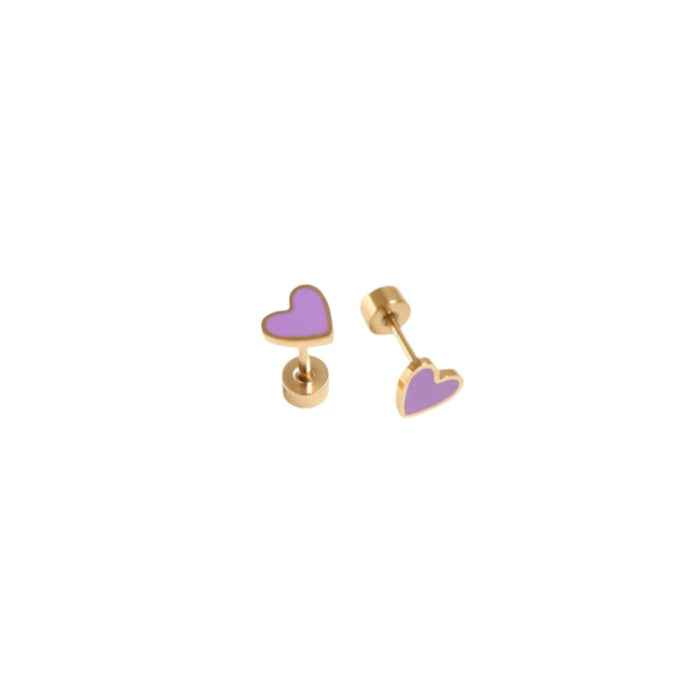 Pip Pop Post Enamel Heart