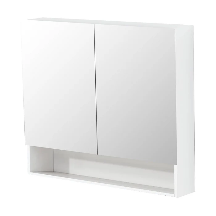 Polyurethane PVC Glass Shelf with Copper-Free Mirror – Moisture Resistant 600–1480mm